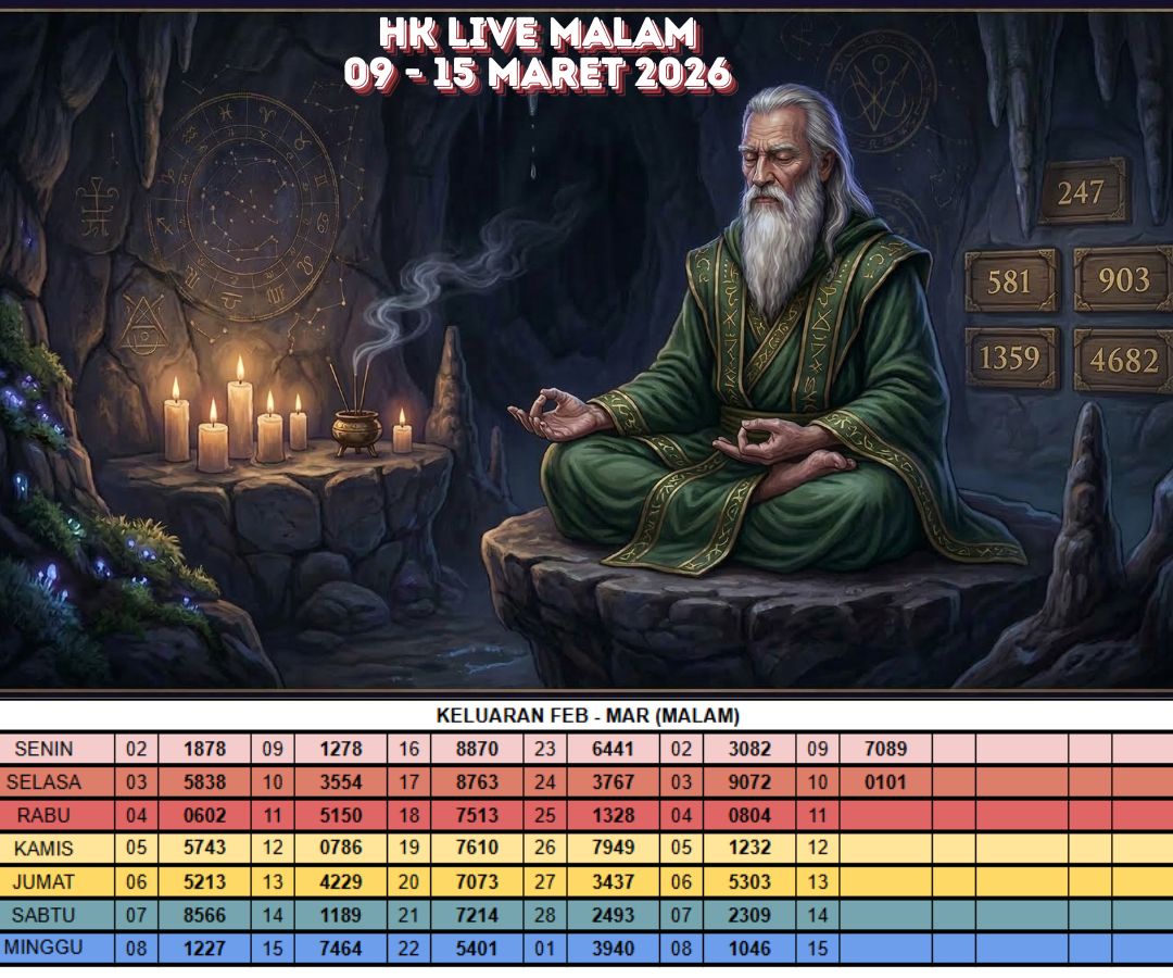 HK LIVE MALAM 09 - 15 MARET 2026